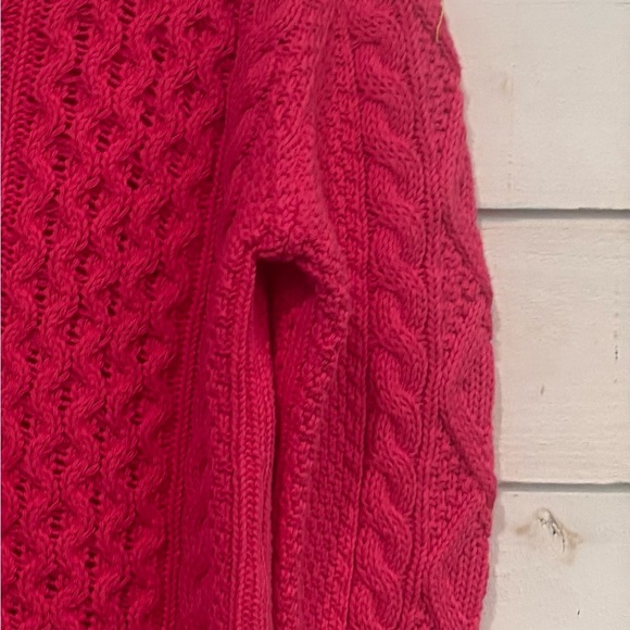 Polo by Ralph Lauren Women's Vibrant Pink Cable Knit Sweater - Picture 6 of 13